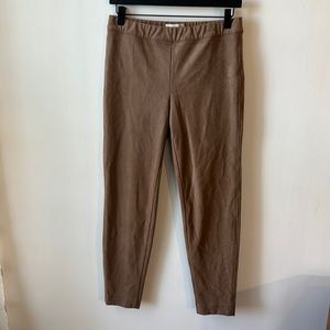 Talbots 6 Petite Faux Suede Leggings.